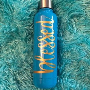 17oz stainless steel water bottle. Blessed.